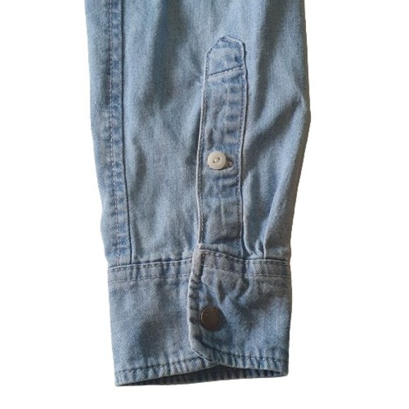 Size S 34½-36¼" Collar 41.5cm Denim Slim Fit Shirt - Picture 7 of 11